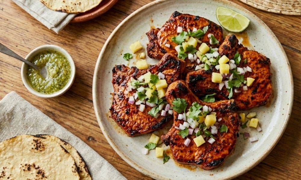 Cómo preparar chuletas de cerdo al pastor