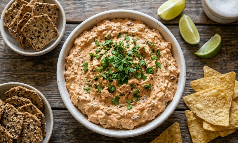 Cómo preparar un dip de atún con chipotle