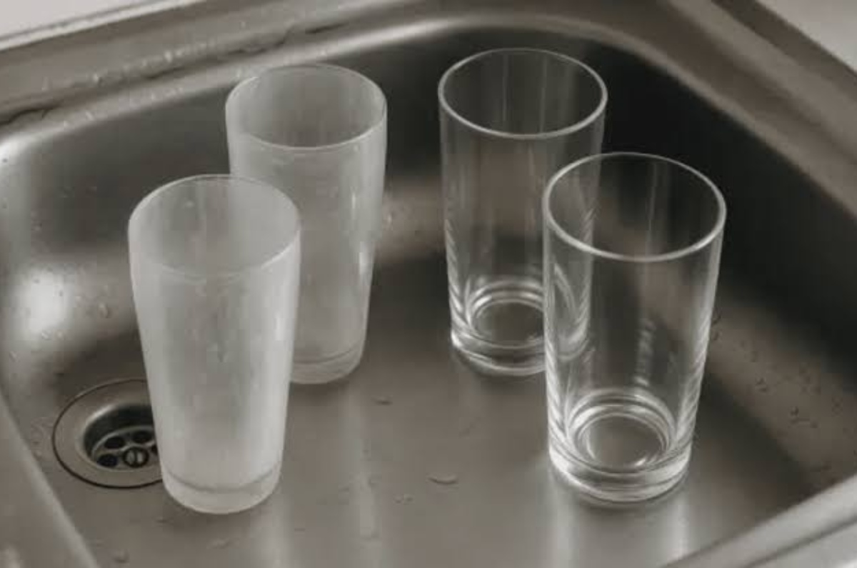 cómo quitar el mal olor de los vasos de vidrio