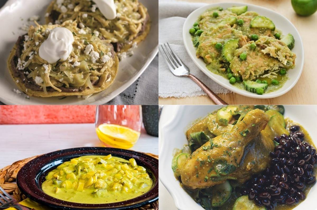 5 recetas de guisados de pollo en salsa verde ¡por menos de 150 pesos!