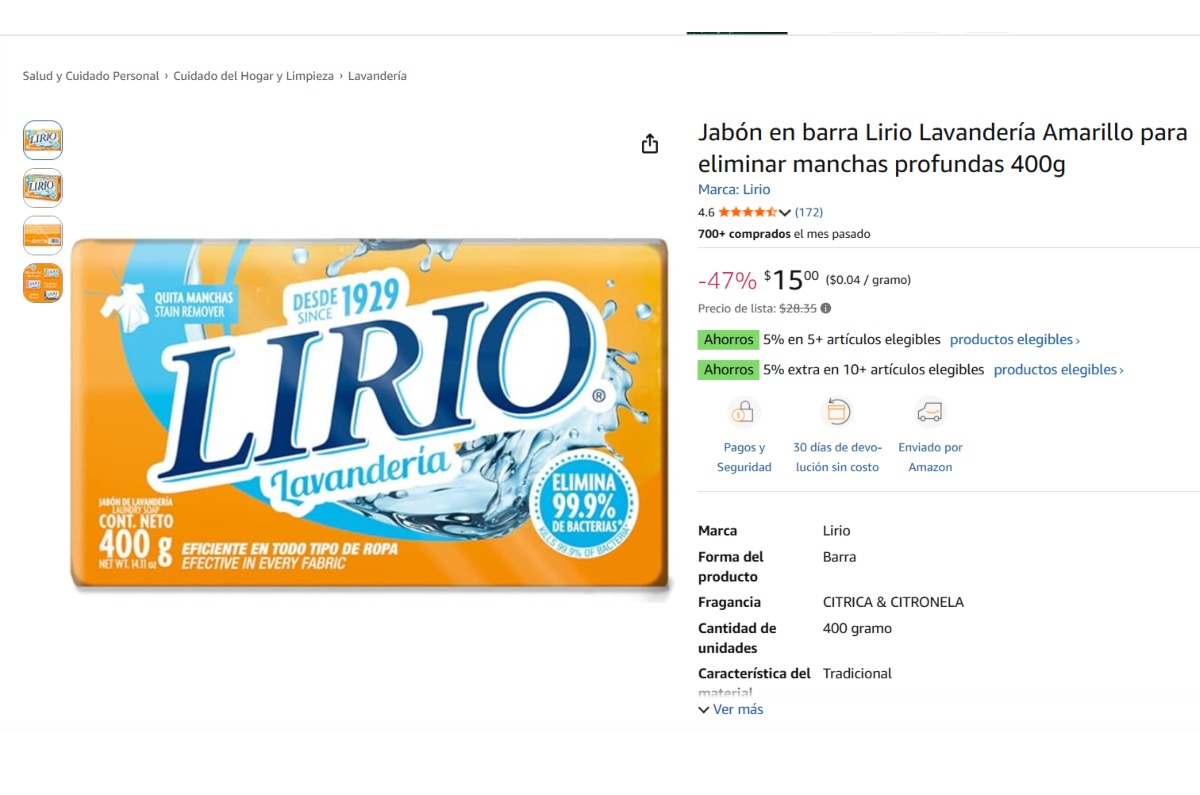 Ariel y Persil Universal fueron los detergentes mejor calificados para lavadora gracias a su capacidad para remover manchas y proteger las telas. Foto: Archivo