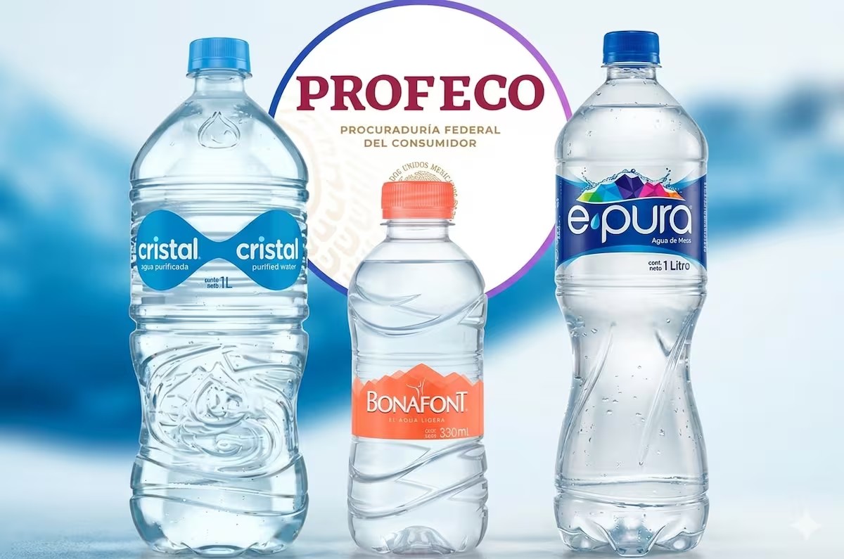 Las mejores marcas de agua embotellada según Profeco y no están contaminadas ni tienen bacterias