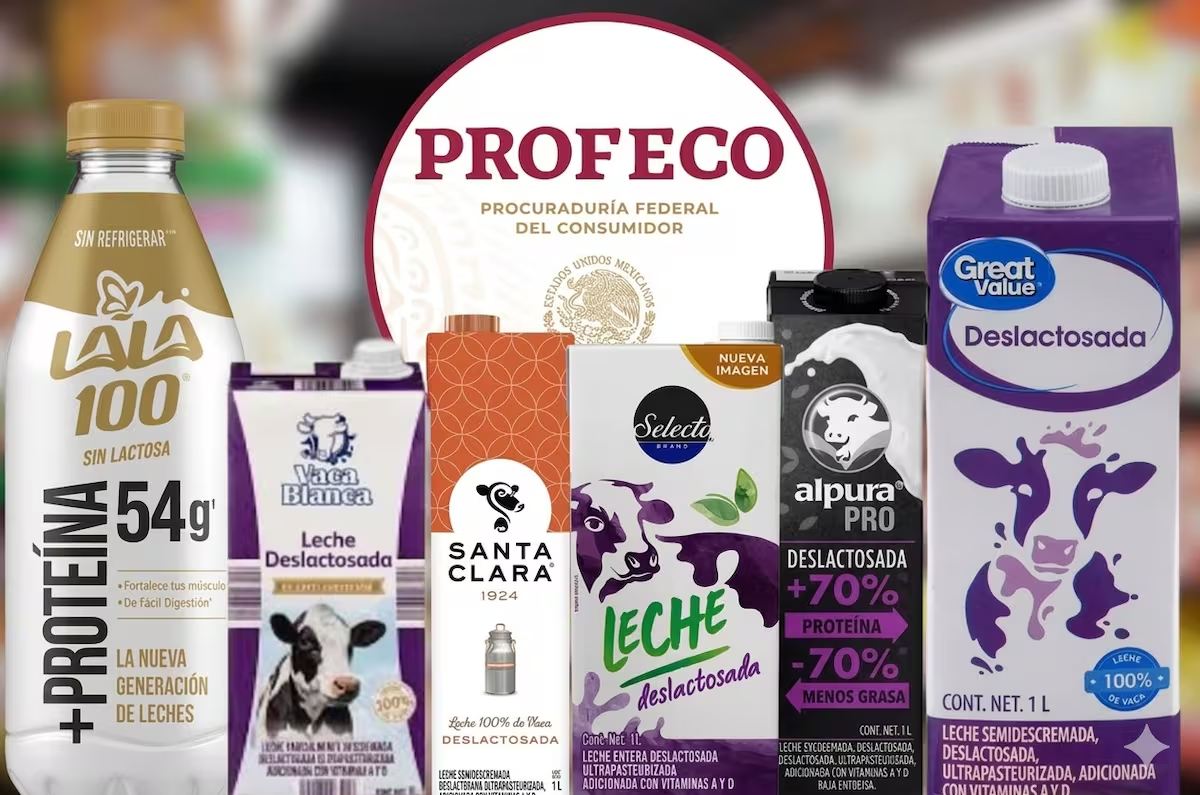 mejores marcas de leche deslactosada según Profeco