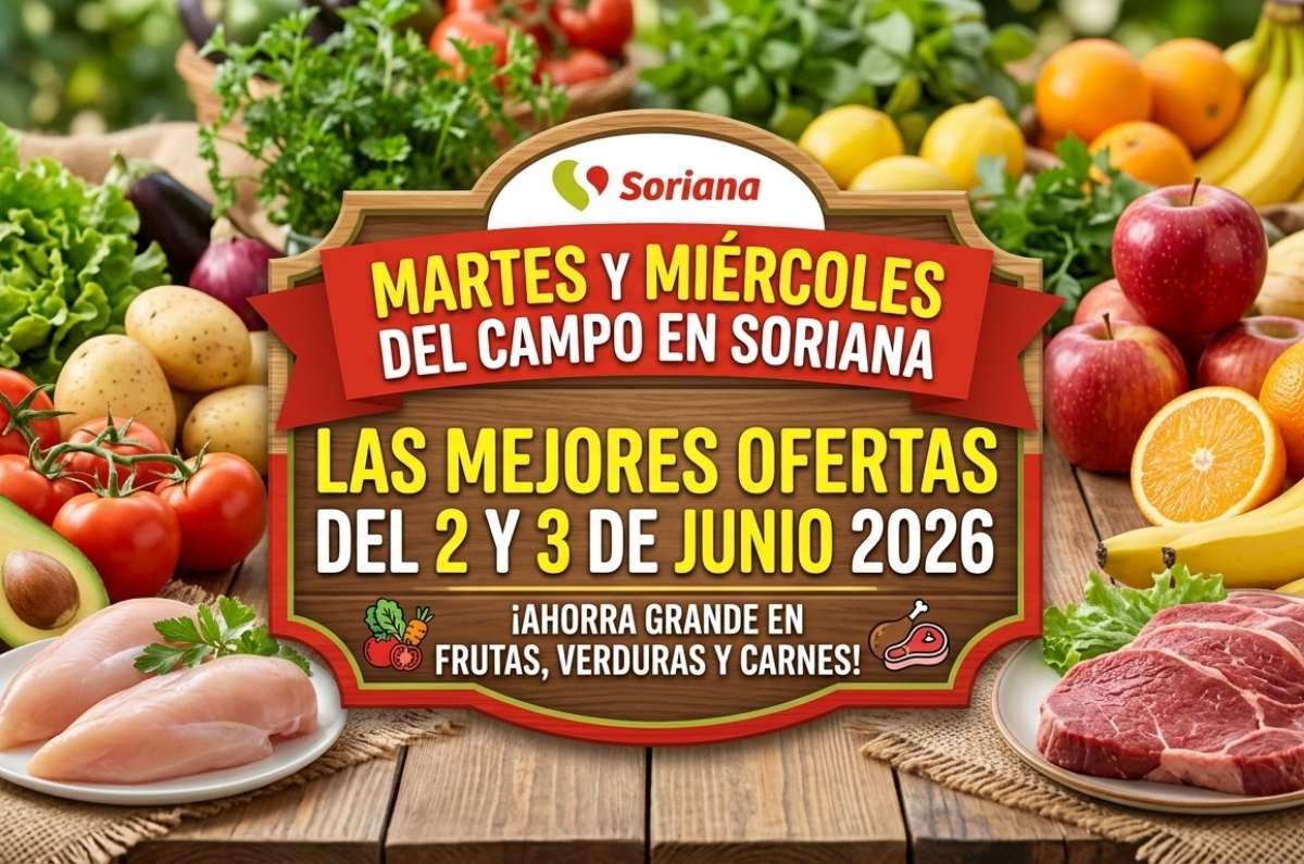 Martes y Miércoles del Campo en Soriana: Las mejores ofertas del 2 y 3 de junio 2026