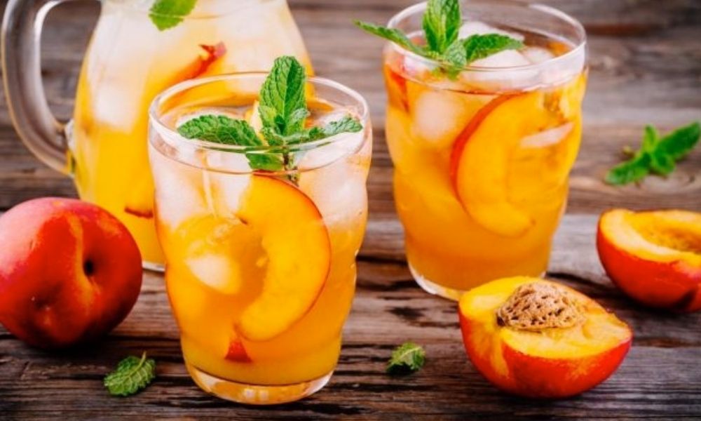 Receta de agua de durazno natural