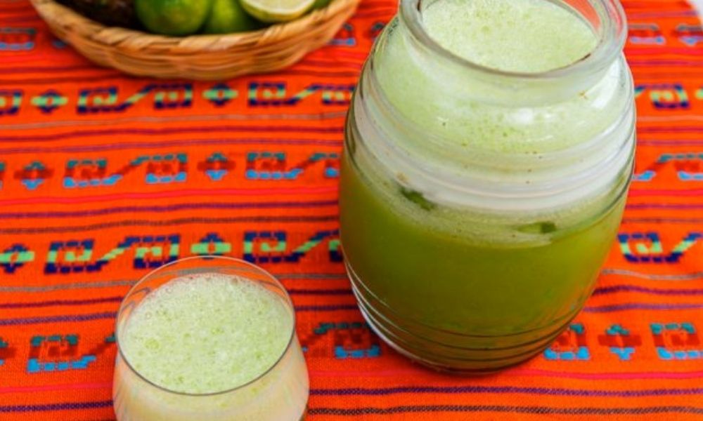 Receta de agua de nopal