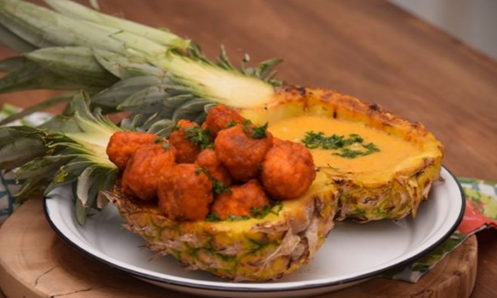 Receta de Buffalo boneless con dip de piña