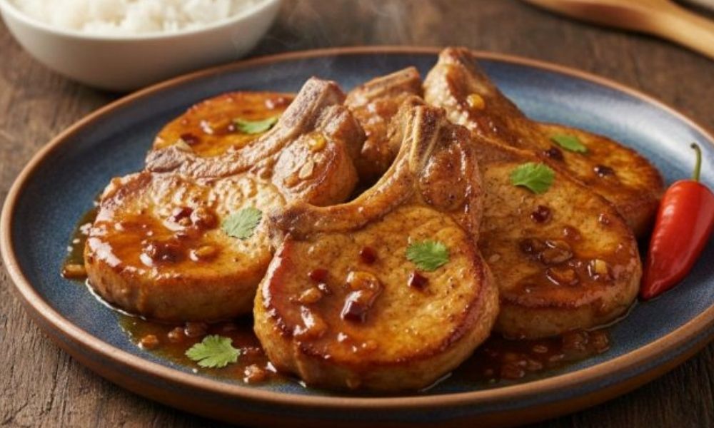 Receta de chuletas de puerco en salsa de tamarindo