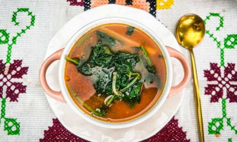 Receta de sopa de papa y espinaca
