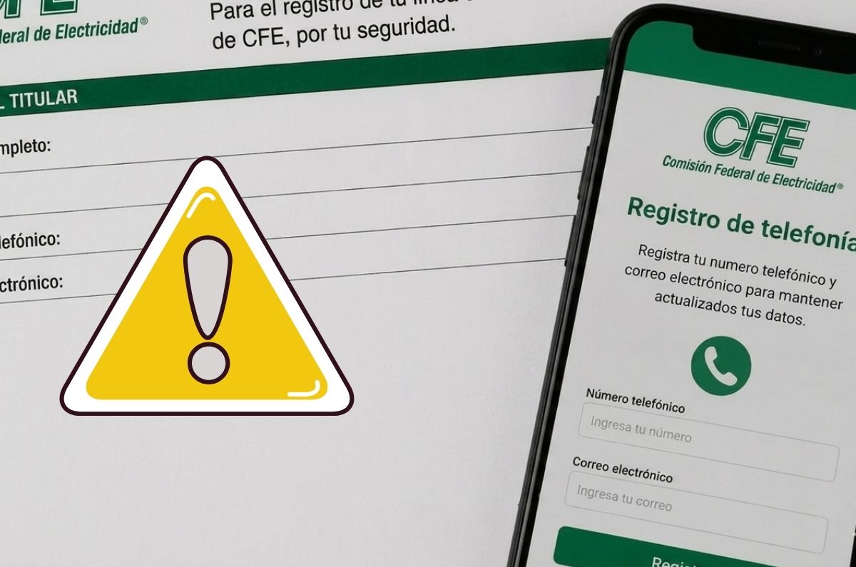 El aviso urgente de CFE a quienes aún NO vinculan la CURP con su línea celular