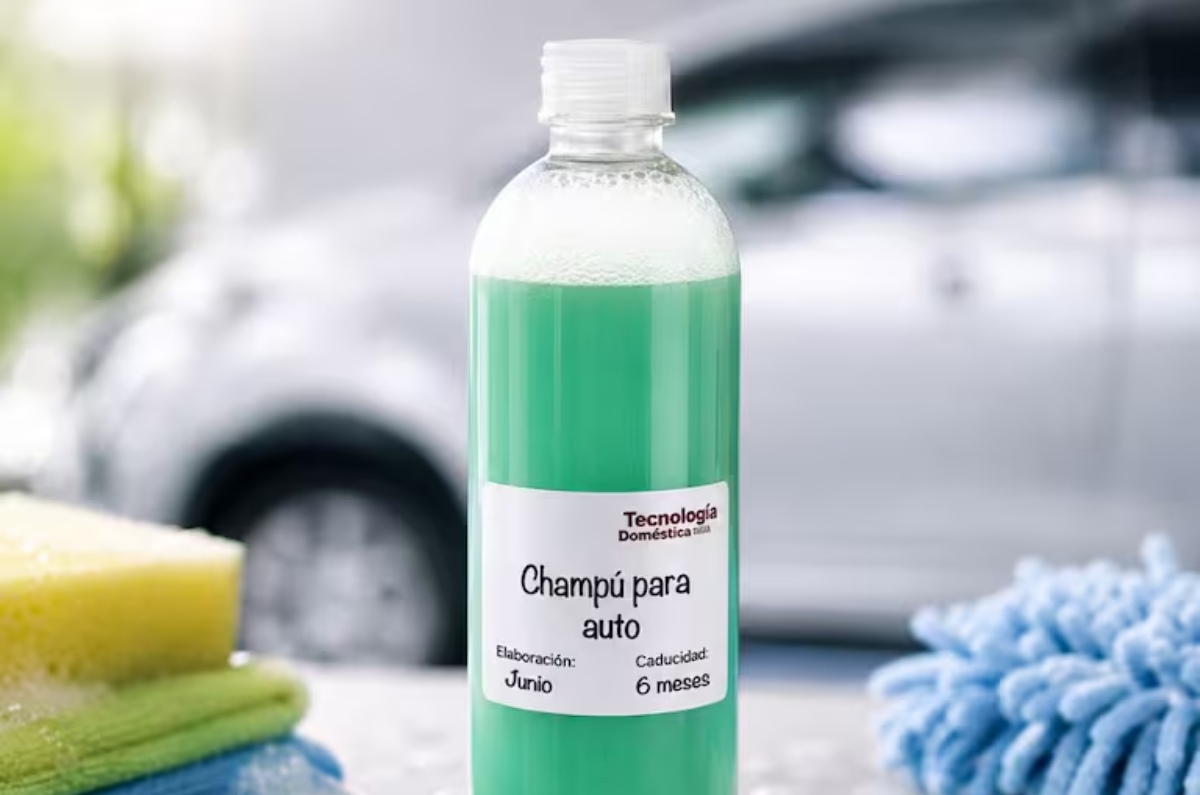 cómo hacer shampoo casero para auto