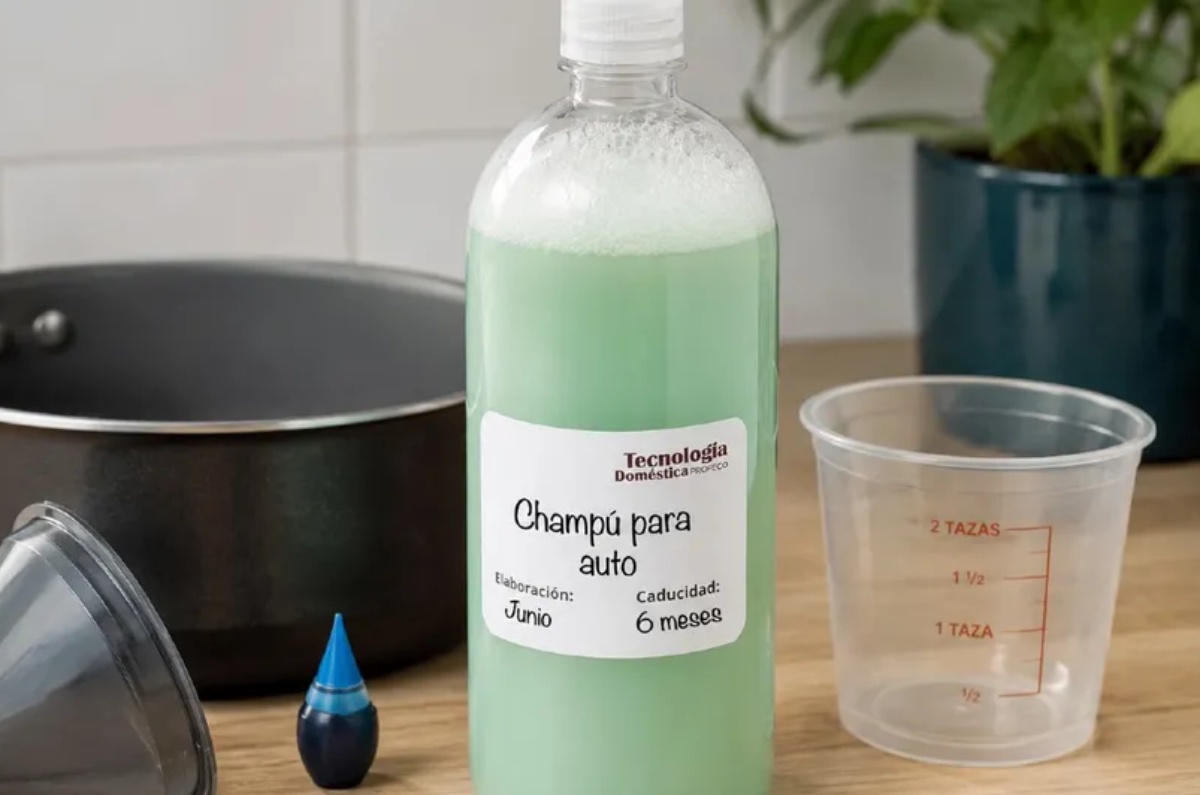 cómo hacer shampoo casero para auto