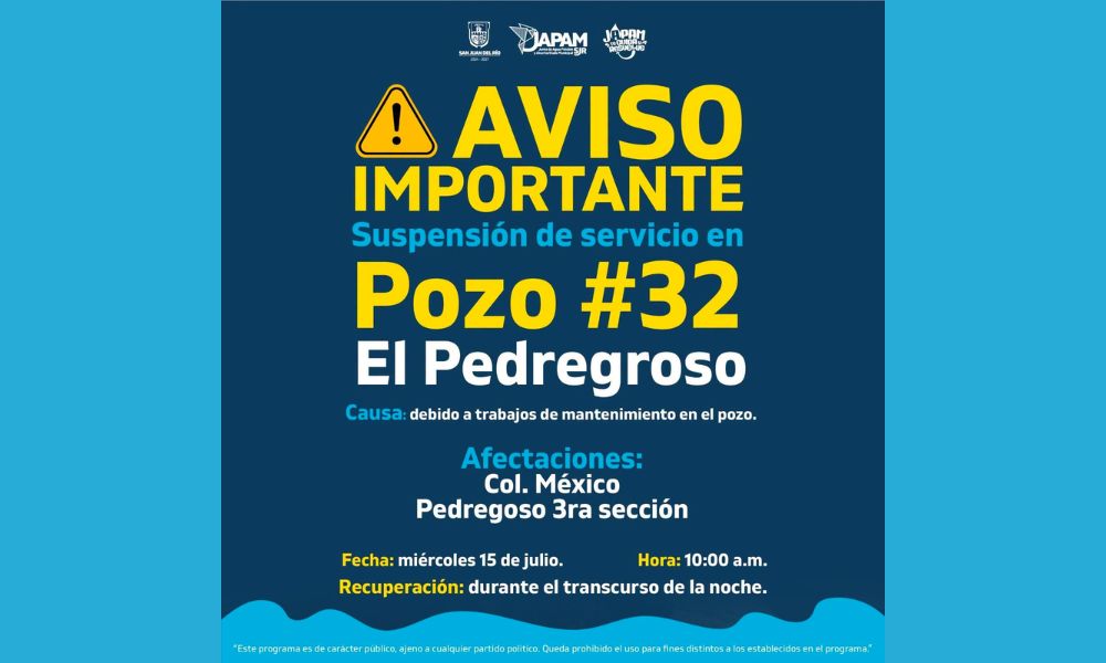 Corte de agua Querétaro