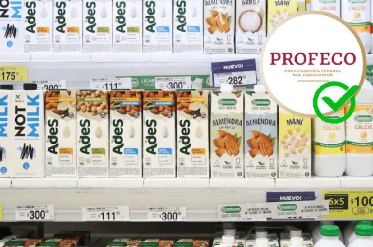 marcas de leche que son agua según Profeco