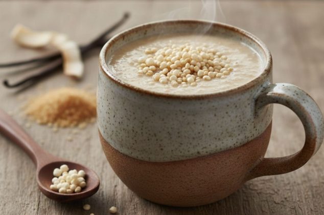 Atole de quinoa y vainilla con solo 5 ingredientes