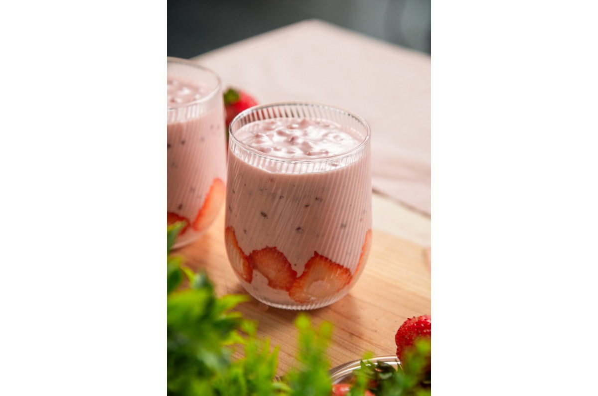 Receta de tapioca de fresas con crema